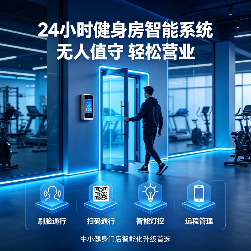 24 小时无人值守健身房整体解决方案